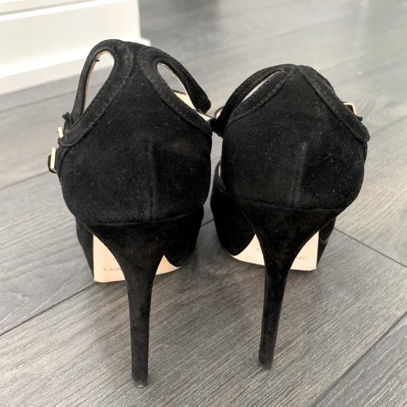 🤩🔥JIMMY CHOO Fairview Platform Suede Sandal Sz40 - Picture 8 of 10
